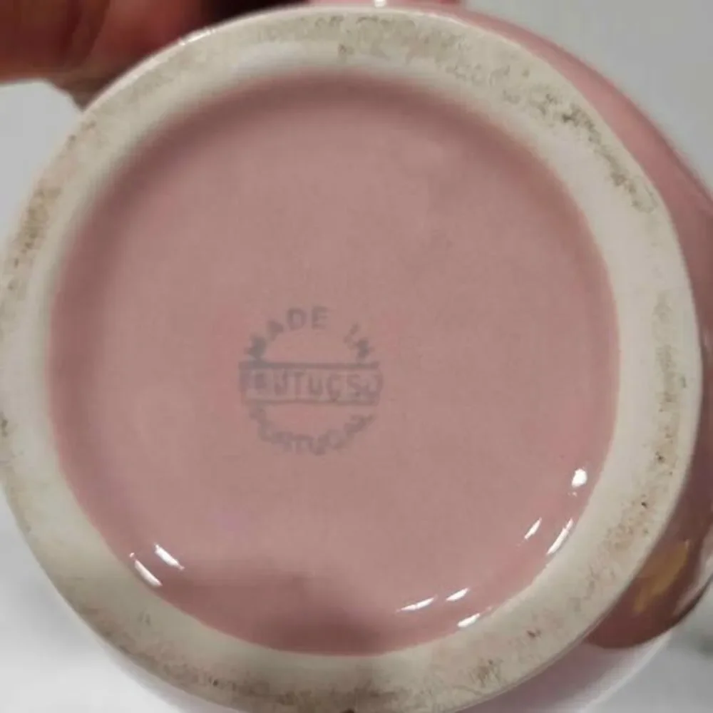 Frutugoso Portugal pink ceramic pitcher